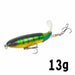 Whopper Popper 10cm/14cm Fishing Lure Artificial Bait Rotating Tail Fishing Tackle