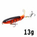 Whopper Popper 10cm/14cm Fishing Lure Artificial Bait Rotating Tail Fishing Tackle