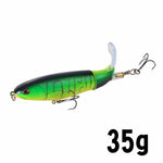 Whopper Popper 10cm/14cm Fishing Lure Artificial Bait Rotating Tail Fishing Tackle