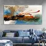 Colorful Abstract Oil Painting Poster Wall Art Room Decoration