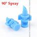 100PCS 90° 180° 360° Simple Refraction Nozzle Garden Sprinkler High Quality Irrigation Sprayer