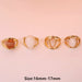 New Arrival Vintage 8Pcs/Set Fairy Colorful Stone Metallic Fashion Finger Rings