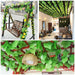 Green Silk Artificial Hanging Ivy Leaf Garland Plants Home Decor