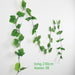 Green Silk Artificial Hanging Ivy Leaf Garland Plants Home Decor