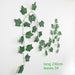 Green Silk Artificial Hanging Ivy Leaf Garland Plants Home Decor