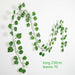 Green Silk Artificial Hanging Ivy Leaf Garland Plants Home Decor