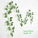 Green Silk Artificial Hanging Ivy Leaf Garland Plants Home Decor