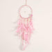 Dream Catcher Feather Ornaments Lace Ribbons Feathers Wrapped Lights Room Decor