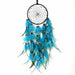 Dream Catcher Feather Ornaments Lace Ribbons Feathers Wrapped Lights Room Decor