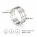 Stainless Steel Couple Rings Silver Color Supernatural Cross Wedding Bands Unisex Jewelry