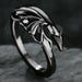 Men Women Punk Gothic Snake Dragon Silver Plated Rings Adjustable Vintage Jewelry