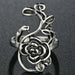 Men Women Punk Gothic Snake Dragon Silver Plated Rings Adjustable Vintage Jewelry