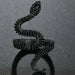 Men Women Punk Gothic Snake Dragon Silver Plated Rings Adjustable Vintage Jewelry