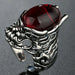 Men Women Punk Gothic Snake Dragon Silver Plated Rings Adjustable Vintage Jewelry