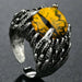 Men Women Punk Gothic Snake Dragon Silver Plated Rings Adjustable Vintage Jewelry