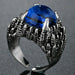 Men Women Punk Gothic Snake Dragon Silver Plated Rings Adjustable Vintage Jewelry