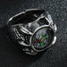 Men Women Punk Gothic Snake Dragon Silver Plated Rings Adjustable Vintage Jewelry
