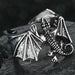 Men Women Punk Gothic Snake Dragon Silver Plated Rings Adjustable Vintage Jewelry