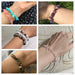 Irregular Natural Crystals 7 Chakras Stone Bracelet Beads Amethyst Jewelry Bracelet