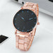 Men's Fashion Ultra Thin Watches Men Business Stainless Steel Mesh Belt Watch