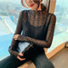 Transparent Korean Loose Women Lace Blouse Bottoming Tops