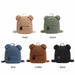Portable Travel Bag Casual Fleece Women's Cute Bear Shaped Shoulder Backpack