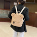 Portable Travel Bag Casual Fleece Women's Cute Bear Shaped Shoulder Backpack