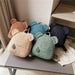 Portable Travel Bag Casual Fleece Women's Cute Bear Shaped Shoulder Backpack