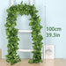 Green Silk Artificial Hanging Ivy Leaf Garland Plants Home Decor