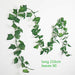 Green Silk Artificial Hanging Ivy Leaf Garland Plants Home Decor