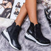 New Suede Women Fashion Shoes Casual Zipper Sneakers Waterproof Shoes