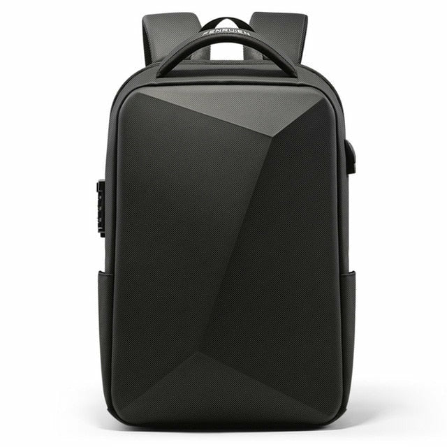 Unique Design Laptop Backpack Anti-Theft Waterproof USB Charging Bags Regular Black