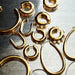 Geometric Hoop Earrings Stainless Steel Gold Color Circle Punk Earrings Women Fashion Jewelry