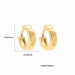 Geometric Hoop Earrings Stainless Steel Gold Color Circle Punk Earrings Women Fashion Jewelry