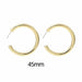 Geometric Hoop Earrings Stainless Steel Gold Color Circle Punk Earrings Women Fashion Jewelry