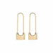 Geometric Hoop Earrings Stainless Steel Gold Color Circle Punk Earrings Women Fashion Jewelry