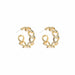 Geometric Hoop Earrings Stainless Steel Gold Color Circle Punk Earrings Women Fashion Jewelry