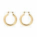 Geometric Hoop Earrings Stainless Steel Gold Color Circle Punk Earrings Women Fashion Jewelry