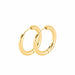 Geometric Hoop Earrings Stainless Steel Gold Color Circle Punk Earrings Women Fashion Jewelry