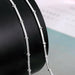 925 Sterling Silver Snake Chain Beads Necklace For Women Man Fashion Jewelry