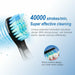 Sonic Electric Toothbrush 5 Mode USB Rechargeable Tooth Brushes Replacement Heads Set