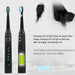 Sonic Electric Toothbrush 5 Mode USB Rechargeable Tooth Brushes Replacement Heads Set