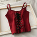 Women Halter Tank Tops Knitting Sexy Spaghetti Hot Solid Crop Tops