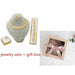Gold Wedding Jewelry Set Crystal Necklace Bracelet Earrings Ring Women Fashion Jewelry