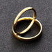 Fashion Luxury Golden Engagement Wedding Ring Couple Fine Jewelry