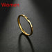 Fashion Luxury Golden Engagement Wedding Ring Couple Fine Jewelry