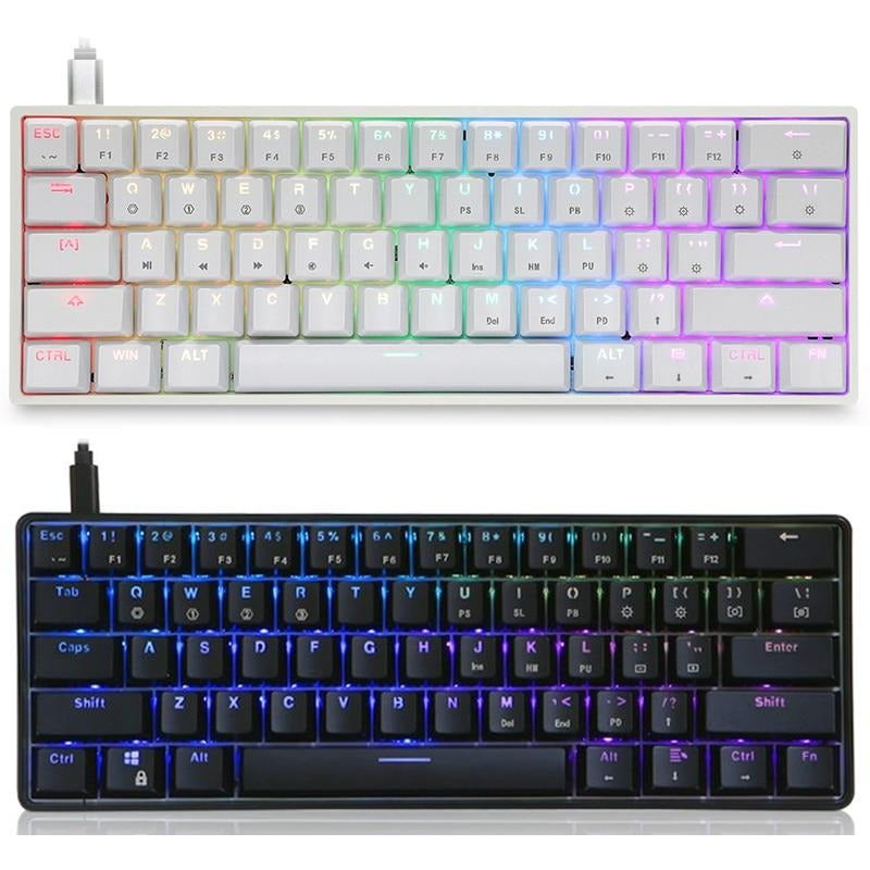 Oracle Computer Keyboard 60% Mechanical Keyboard USB Wireless RGB Backlight Gaming Keyboard ...