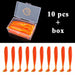 Fishing Soft Lure Worm With Box Silicone Bait Streamer Sea Fishing Lure Set