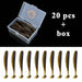 Fishing Soft Lure Worm With Box Silicone Bait Streamer Sea Fishing Lure Set