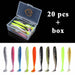 Fishing Soft Lure Worm With Box Silicone Bait Streamer Sea Fishing Lure Set